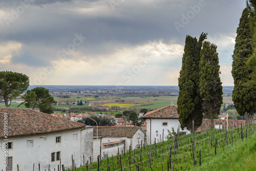 Ancient fortified village of Fagagna. photo