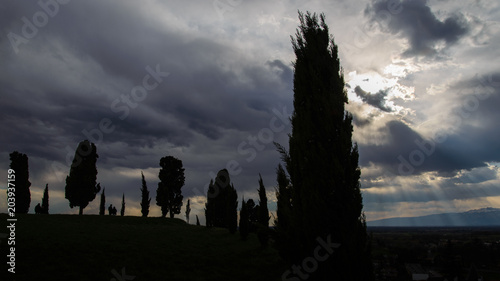 Ancient fortified village of Fagagna. photo