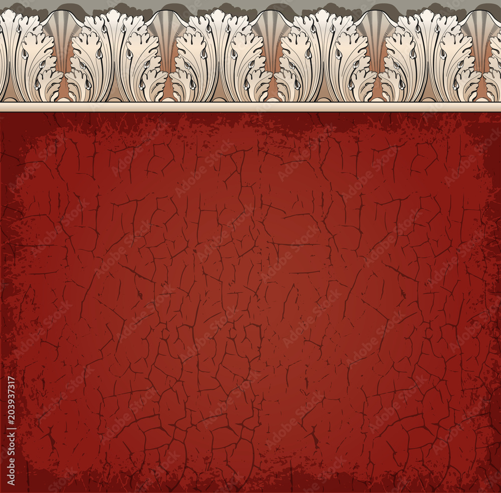 stucco, cracks. vector background