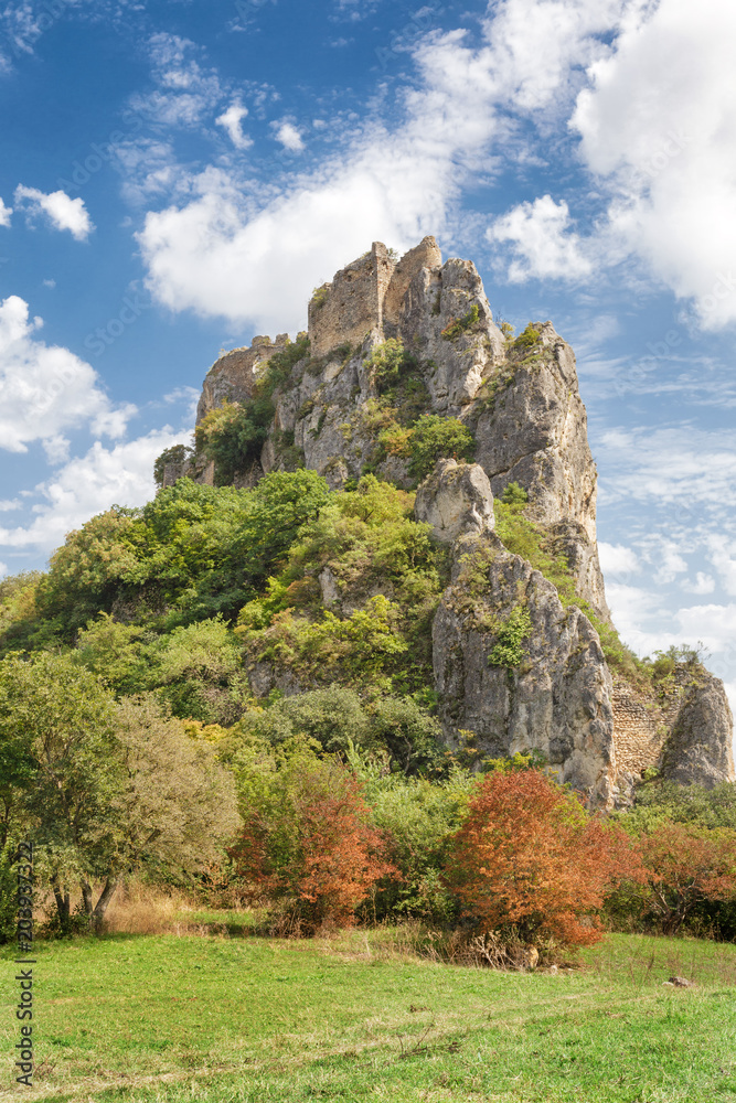 The sights of Georgia - ruins of ancient fortress Khornabuji