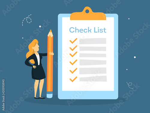 Checklist concept illustration.