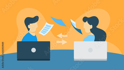 Data transfer illustration.