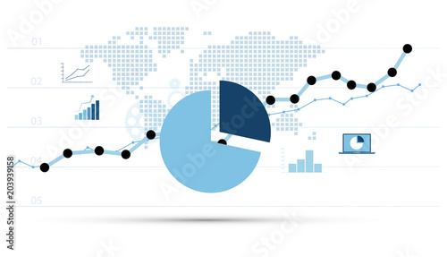 grafico economia, istogrammi, statistiche