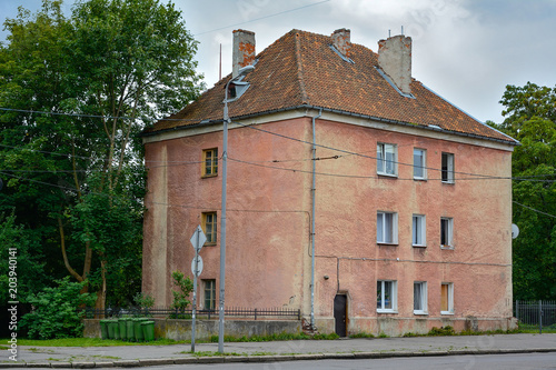 .Kaliningrad, an old apartment building