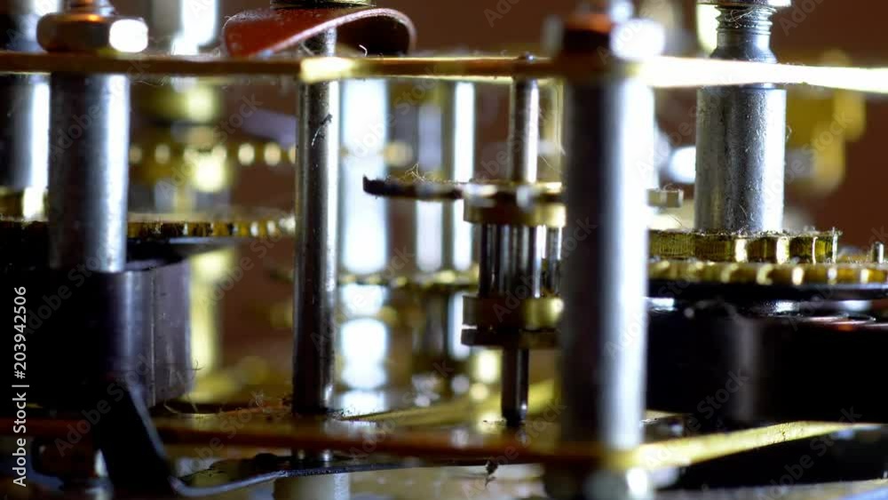 Rotating old rusty gears close up 60fps Rotating old rusty gears close up 60fps