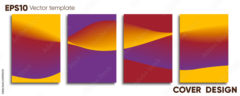 Obraz premium Creative colored cover. Cover design.