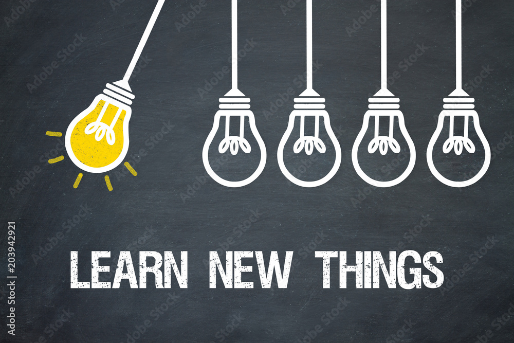 Fototapeta premium Learn new things / Lampen / Konzept
