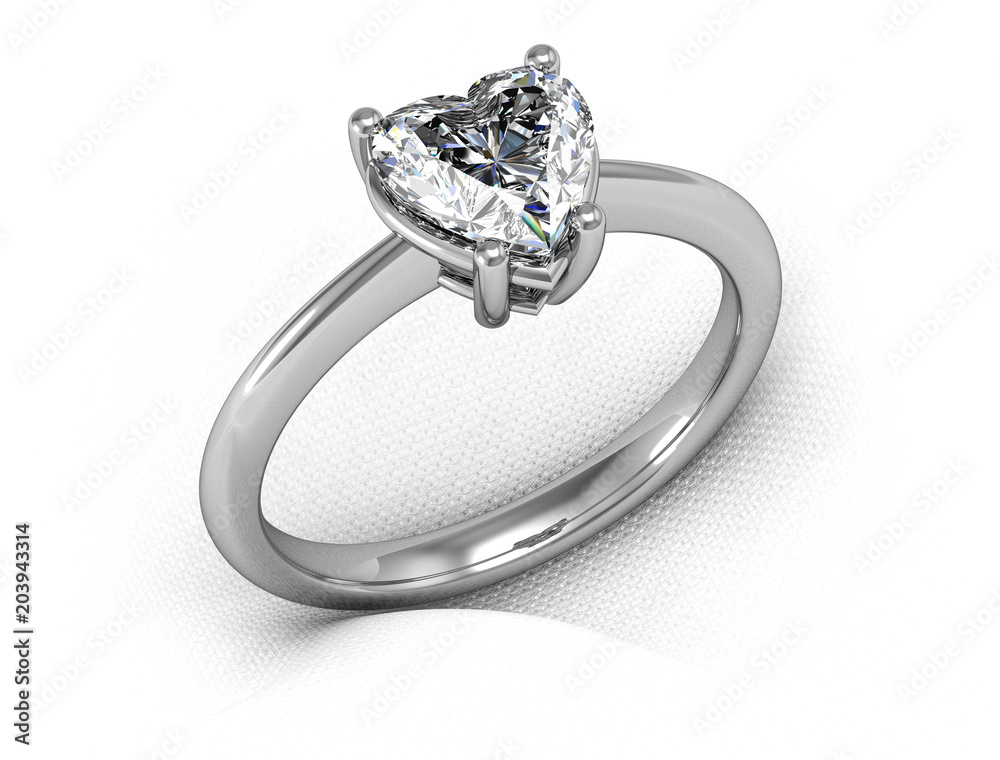 Wedding ring on a white background (high resolution 3D image) Wedding ring on a white background (high resolution 3D image)