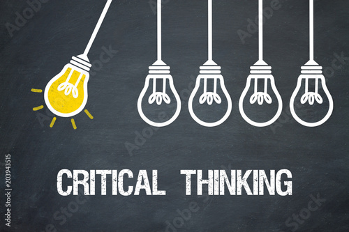 Canvastavla Critical thinking / Lampen / Konzept