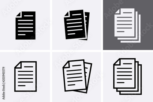 Document Icons set