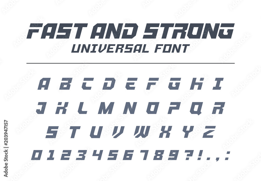 Speed Font Fast Number Letter Logo Stock Vector - Illustration of