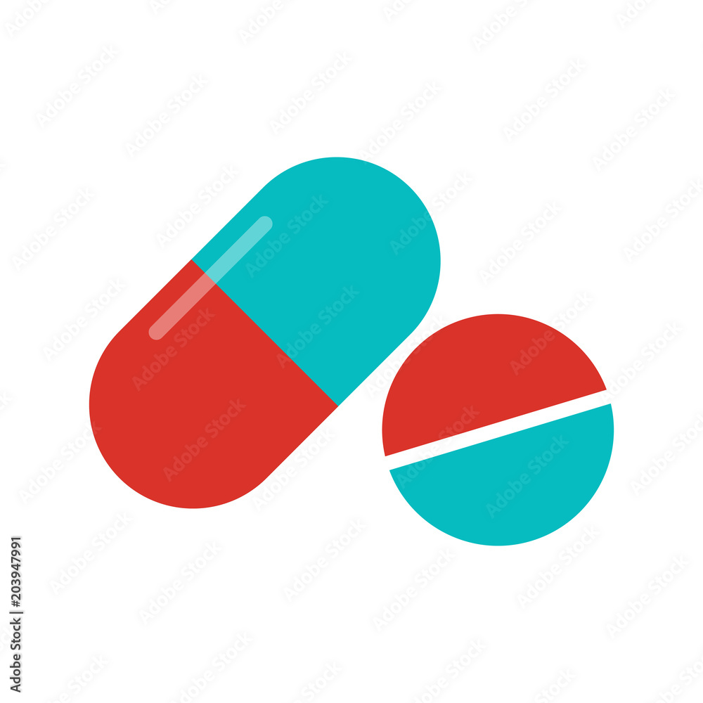 vector medical pills - medicine icon, capsule and drug - healthcare flat icon vector medical pills - medicine icon, capsule and drug - healthcare flat icon