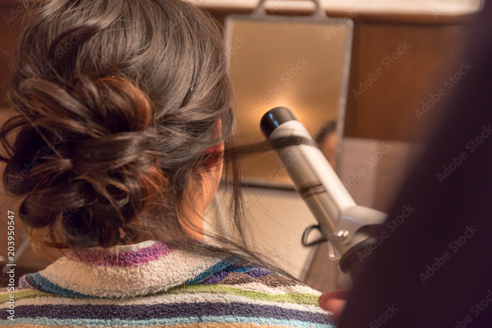 Fototapeta premium キャバクラ ヘアセットイメージ