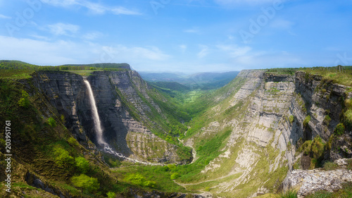 Delica canyon and Nervion waterfall photo