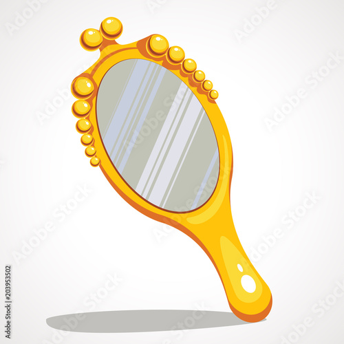The cartoon is a hand mirror