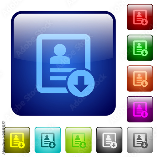 Move down contact color square buttons
