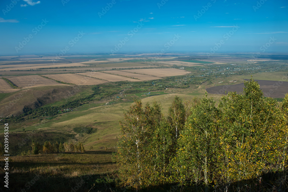 Beauty day in the mountains in Altay