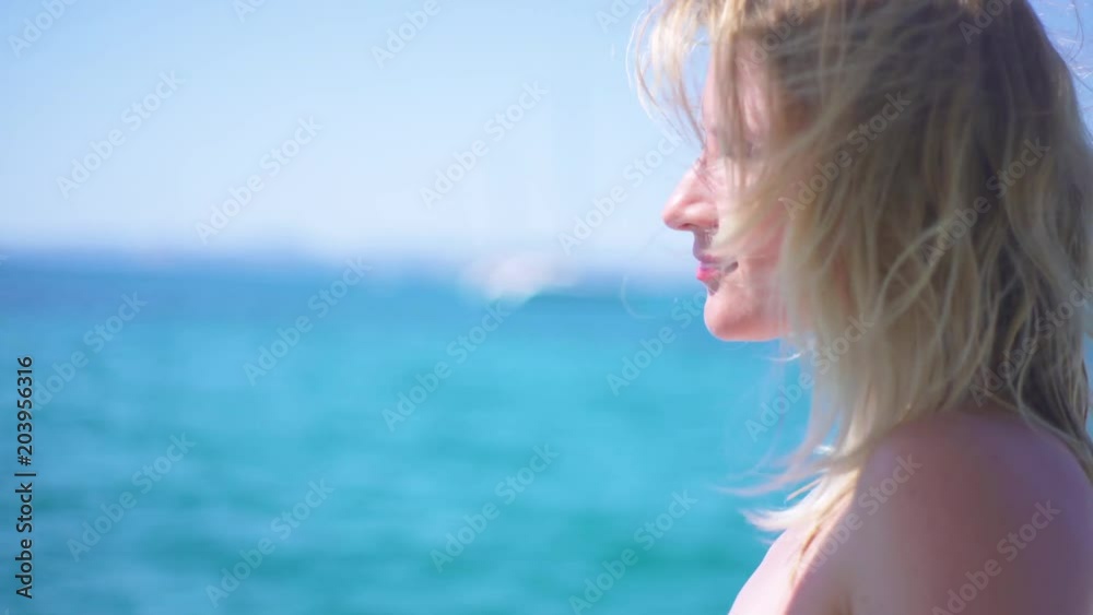 Beautiful young blonde woman relaxed in a yatch Beautiful young blonde woman relaxed in a yatch