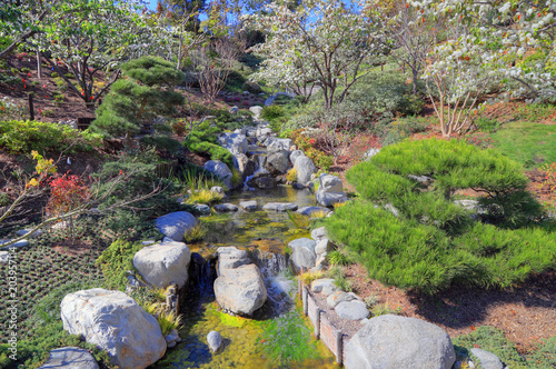 Obraz na płótnie San Diego, California, USA - February 9, 2018: Japanese Friendship Garden at the Balboa Park located in San Diego.. w salonie
