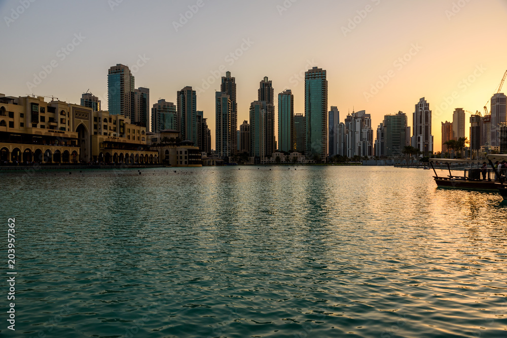 City Skyline of Dubai, United Arab Emirates