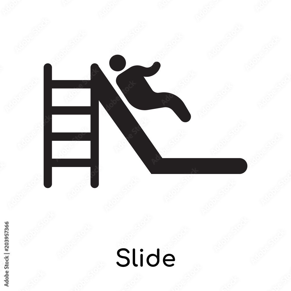 Slide icon isolated on white background Slide icon isolated on white background