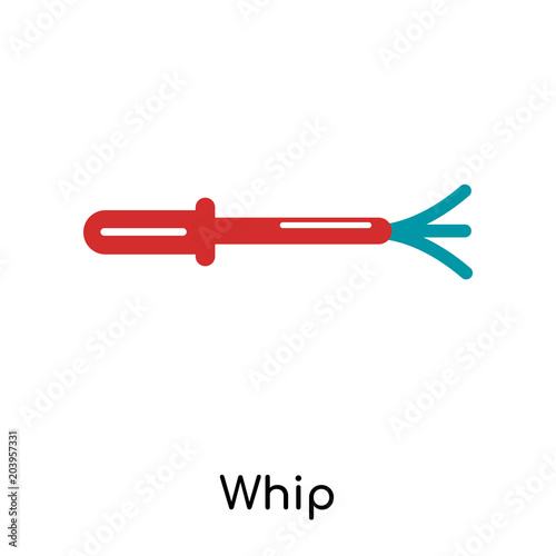 Whip icon isolated on white background