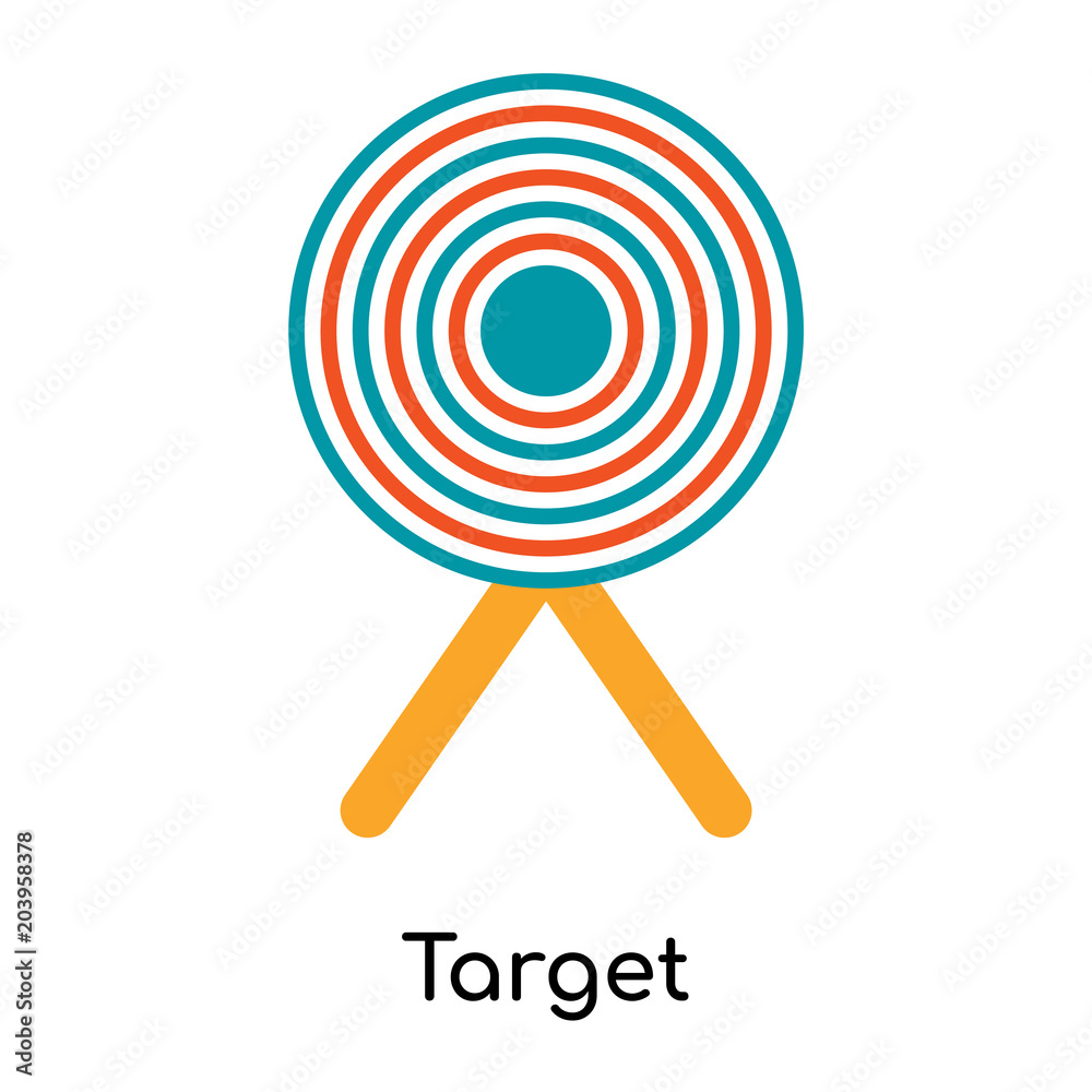 Target icon isolated on white background Target icon isolated on white background