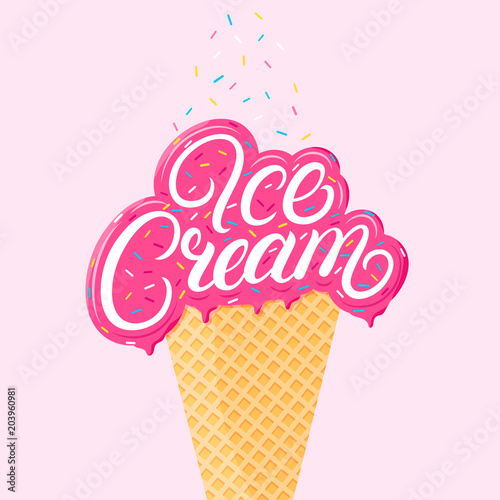 Strawberry ice cream
