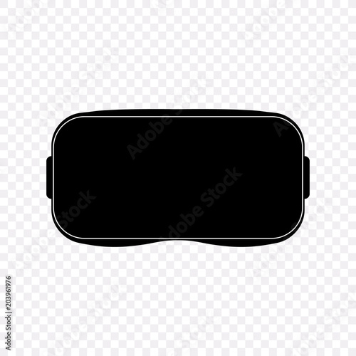 VR glasses for smartphone vector illustration. Virtual reality box for smartphone.
