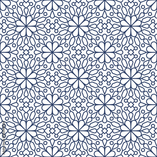 Islamic arabian style geometric art seamless pattern