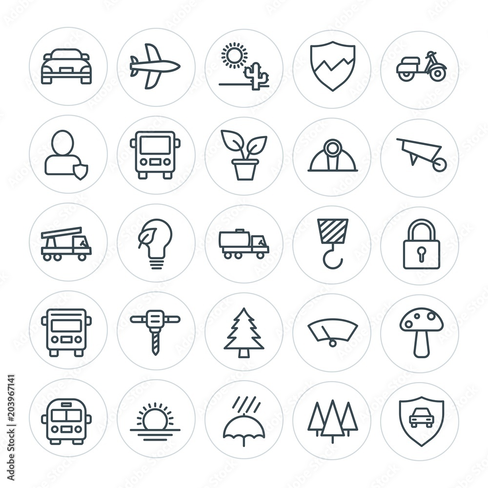 Modern Simple Set of transports, industry, nature, security Vector outline Icons. Contains such Icons as security, sunset, vehicle, plane and more on white background. Fully Editable. Pixel Perfect Modern Simple Set of transports, industry, nature, security Vector outline Icons. Contains such Icons as security, sunset, vehicle, plane and more on white background. Fully Editable. Pixel Perfect