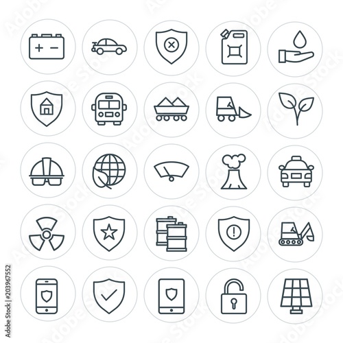 Modern Simple Set of transports, industry, nature, security Vector outline Icons. Contains such Icons as button, transportation, nature and more on white background. Fully Editable. Pixel Perfect