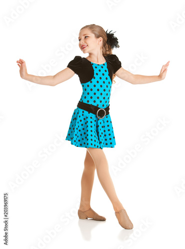 Canvas Print Dancer: Dancer in Fancy Jazz Pose