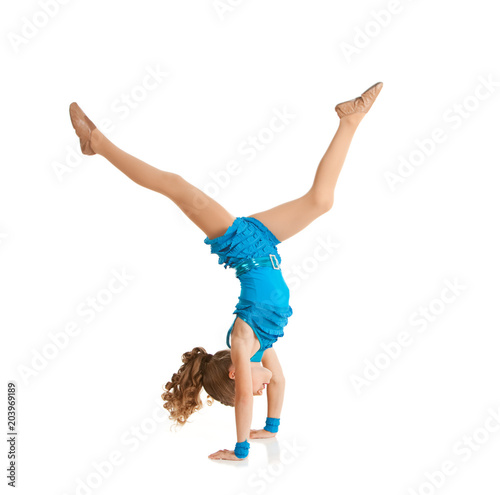 Dancer: Acrobatics Dancer Does Front Walkover photo
