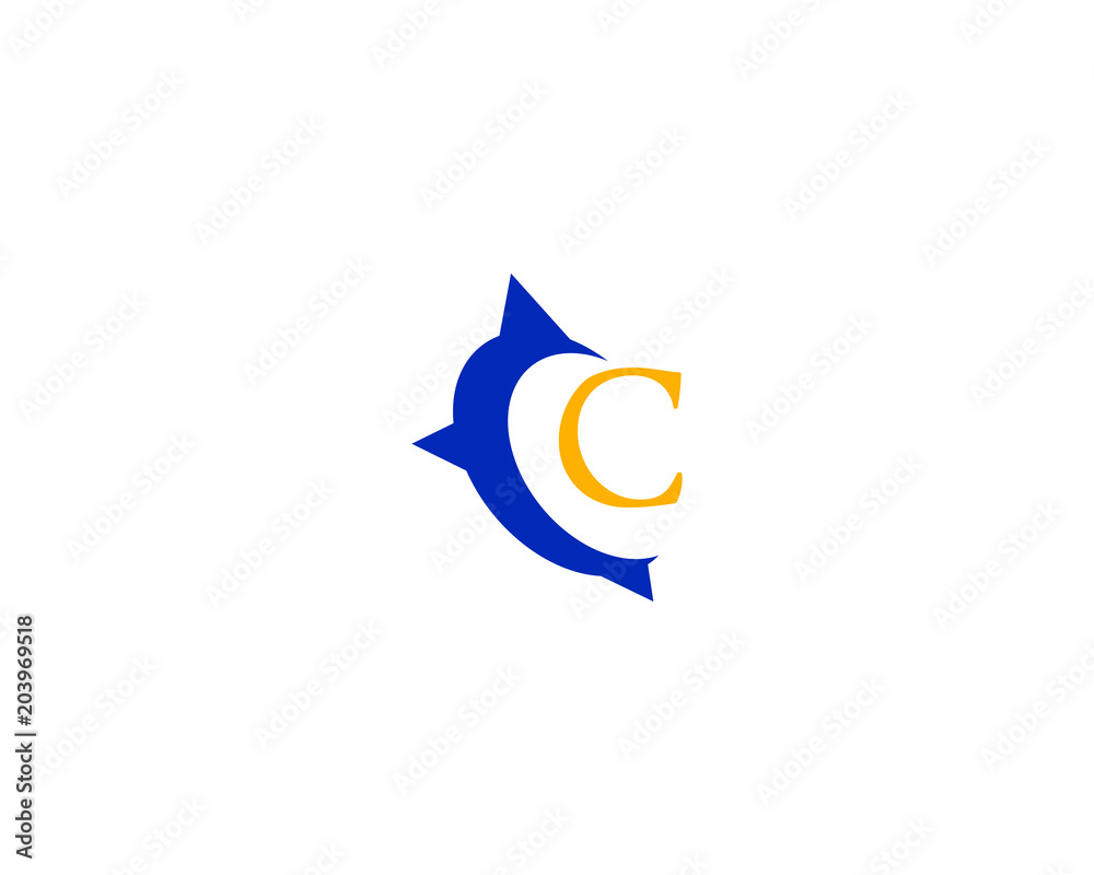 c letter compass logo c letter compass logo