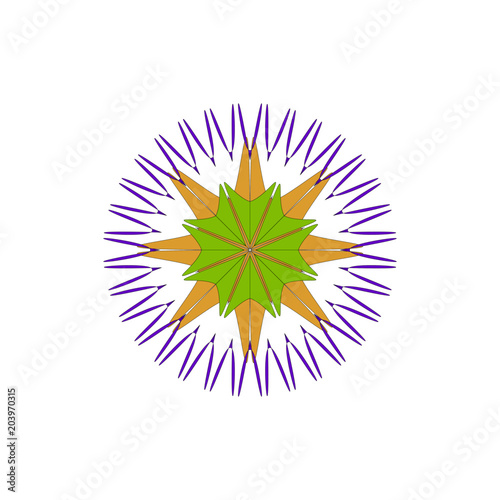 Farbenfrohes Mandala