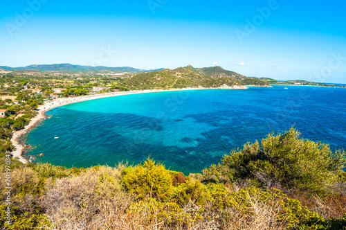 Fototapeta Naklejka Na Ścianę i Meble -  Landscape of coast of Sardinia - Villasimius