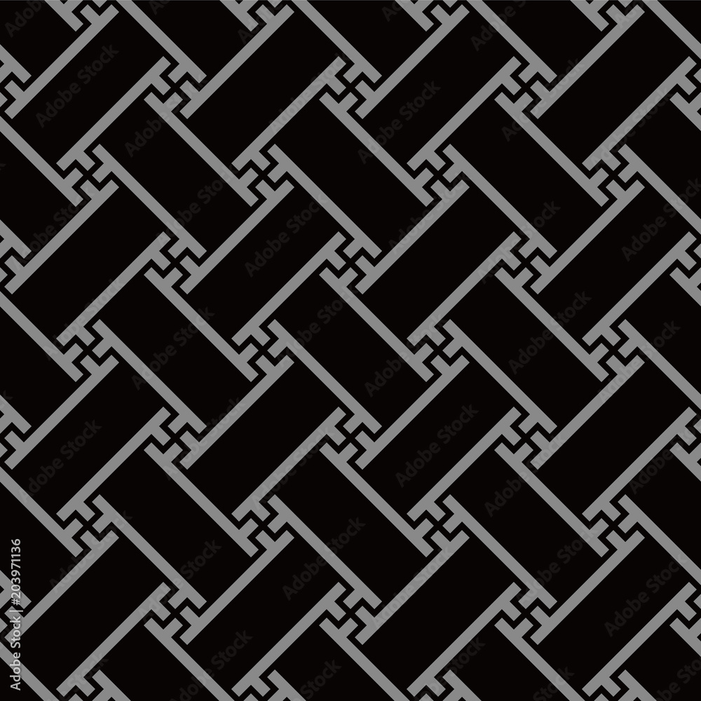 Antique seamless background Polygon Spiral Vortex Cross Tracery Frame