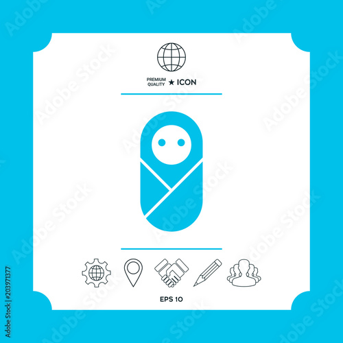 Infant, neonate, newborn icon