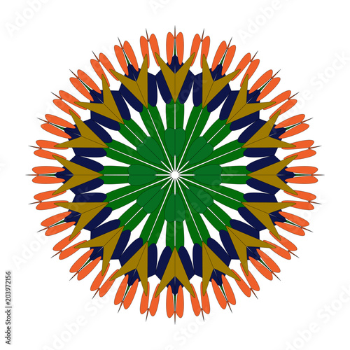 Farbenfrohes Mandala