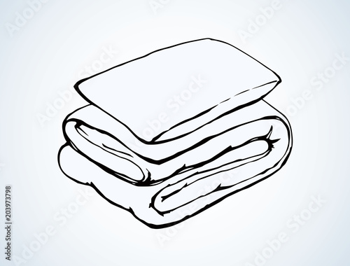 Blanket. Vector drawing