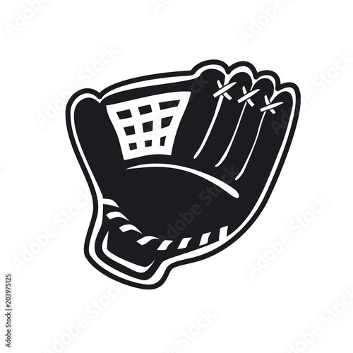 Vector illustration baseball glove icon