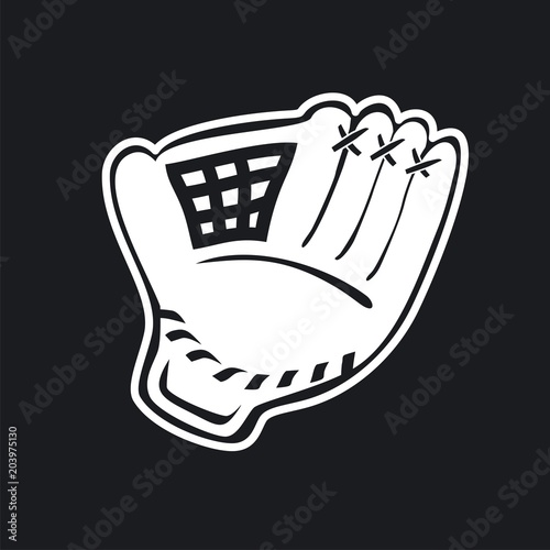 Vector illustration baseball glove icon