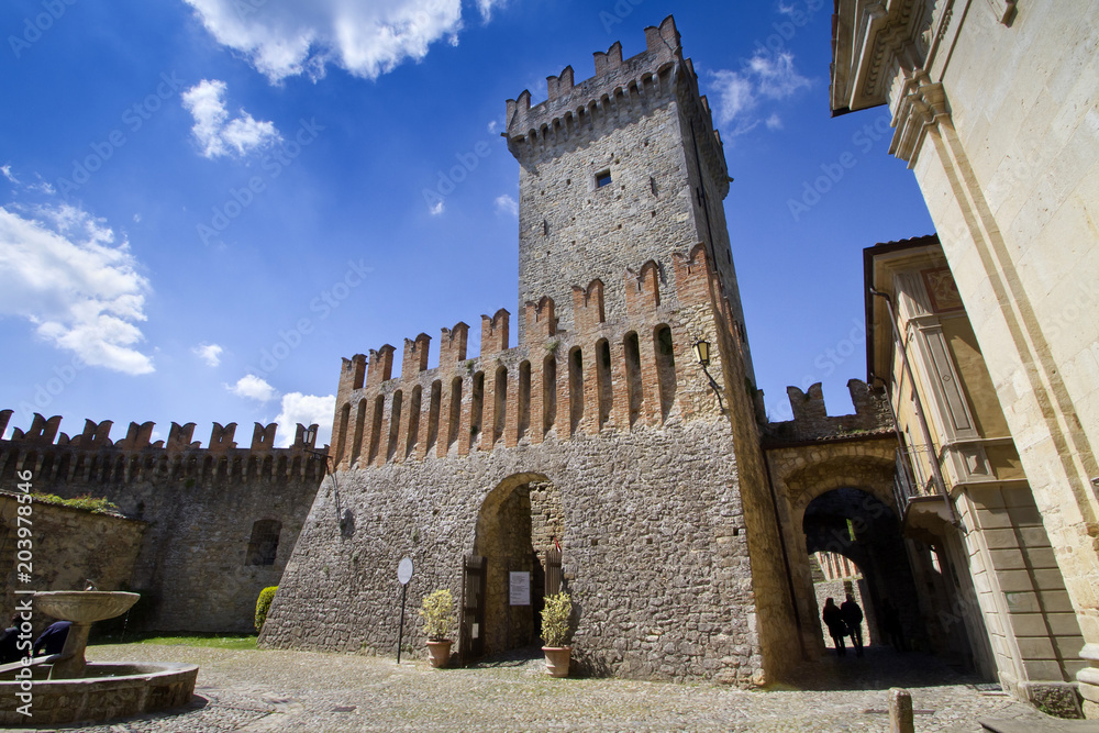 Vigoleno, Borgo Medievale, Castello Vernasca, Emilia Romagna, italia, Italy