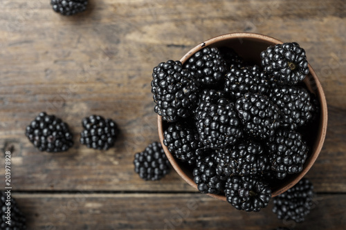 Photos mulberry on the table