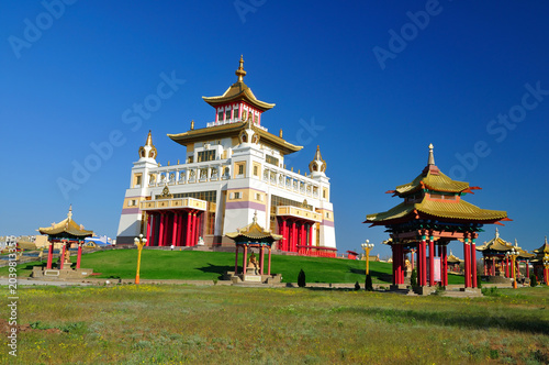 Kalmykia. Elista. Temple Golden Abode of Buddha Shakyamuni