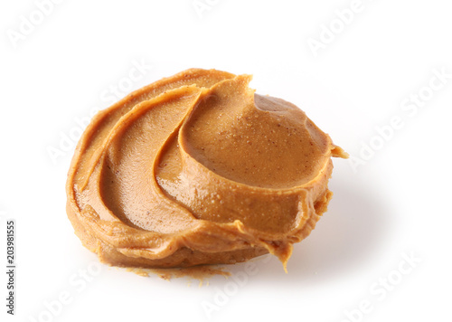 peanut butter on a white background