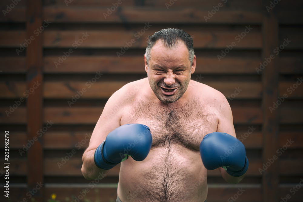 Obraz premium bad big fat boxer
