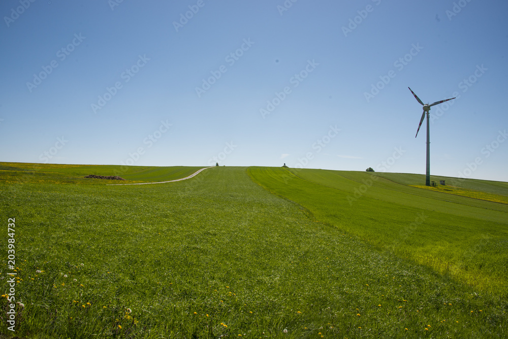Fototapeta premium Waldviertel, Windenergie