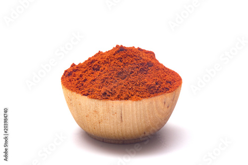 Fototapeta Naklejka Na Ścianę i Meble -  Powdered Paprika on a White Background